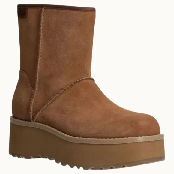NWT | UGG Women’s Cityfunc Platform Boots Chestnut | Size 10 - Picture 2 of 5